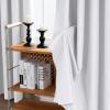 imageHVERSAILTEX 100 Blackout Curtains 84 Inches Long Full Light Blocking Curtain Draperies with Soft White Coating for Bedroom Living Room Thermal Insulated Window Treatment Set of 2 Panels WhiteWhite