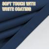 imageHVERSAILTEX 100 Blackout Curtains 84 Inches Long Full Light Blocking Curtain Draperies with Soft White Coating for Bedroom Living Room Thermal Insulated Window Treatment Set of 2 Panels WhiteNavy