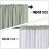 imageHVERSAILTEX 100 Blackout Curtains 84 Inches Long Full Light Blocking Curtain Draperies with Soft White Coating for Bedroom Living Room Thermal Insulated Window Treatment Set of 2 Panels WhiteLight Sage
