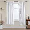 imageHVERSAILTEX 100 Blackout Curtains 84 Inches Long Full Light Blocking Curtain Draperies with Soft White Coating for Bedroom Living Room Thermal Insulated Window Treatment Set of 2 Panels WhiteWhite