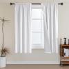 imageHVERSAILTEX 100 Blackout Curtains 84 Inches Long Full Light Blocking Curtain Draperies with Soft White Coating for Bedroom Living Room Thermal Insulated Window Treatment Set of 2 Panels WhiteWhite