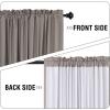 imageHVERSAILTEX 100 Blackout Curtains 84 Inches Long Full Light Blocking Curtain Draperies with Soft White Coating for Bedroom Living Room Thermal Insulated Window Treatment Set of 2 Panels WhiteTaupe
