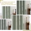 imageHVERSAILTEX 100 Blackout Curtains 84 Inches Long Full Light Blocking Curtain Draperies with Soft White Coating for Bedroom Living Room Thermal Insulated Window Treatment Set of 2 Panels WhiteLight Sage