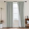 imageHVERSAILTEX 100 Blackout Curtains 84 Inches Long Full Light Blocking Curtain Draperies with Soft White Coating for Bedroom Living Room Thermal Insulated Window Treatment Set of 2 Panels WhiteLight Sage