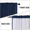 imageHVERSAILTEX 100 Blackout Curtains 84 Inches Long Full Light Blocking Curtain Draperies with Soft White Coating for Bedroom Living Room Thermal Insulated Window Treatment Set of 2 Panels WhiteNavy