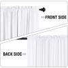 imageHVERSAILTEX 100 Blackout Curtains 84 Inches Long Full Light Blocking Curtain Draperies with Soft White Coating for Bedroom Living Room Thermal Insulated Window Treatment Set of 2 Panels WhiteWhite