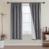 imageHVERSAILTEX 100 Blackout Curtains 84 Inches Long Full Light Blocking Curtain Draperies with Soft White Coating for Bedroom Living Room Thermal Insulated Window Treatment Set of 2 Panels WhiteGrey