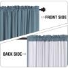 imageHVERSAILTEX 100 Blackout Curtains 84 Inches Long Full Light Blocking Curtain Draperies with Soft White Coating for Bedroom Living Room Thermal Insulated Window Treatment Set of 2 Panels WhiteStone Blue