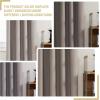 imageHVERSAILTEX 100 Blackout Curtains 84 Inches Long Full Light Blocking Curtain Draperies with Soft White Coating for Bedroom Living Room Thermal Insulated Window Treatment Set of 2 Panels WhiteTaupe