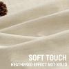 imageHVERSAILTEX 100 Blackout Curtains Linen Textured Chenille Curtains Thermal Insulated Curtain 84 Inches Long with White Flocking Coating Back 2 Panels Heathered IvoryNot SolidHeathered Bleached Sand