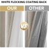 imageHVERSAILTEX 100 Blackout Curtains Linen Textured Chenille Curtains Thermal Insulated Curtain 84 Inches Long with White Flocking Coating Back 2 Panels Heathered IvoryNot SolidHeathered Stone