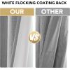 imageHVERSAILTEX 100 Blackout Curtains Linen Textured Chenille Curtains Thermal Insulated Curtain 84 Inches Long with White Flocking Coating Back 2 Panels Heathered IvoryNot SolidHeathered Dove Gray