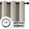 imageHVERSAILTEX 100 Blackout Curtains Linen Textured Chenille Curtains Thermal Insulated Curtain 84 Inches Long with White Flocking Coating Back 2 Panels Heathered IvoryNot SolidHeathered Stone