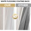 imageHVERSAILTEX 100 Blackout Curtains Linen Textured Chenille Curtains Thermal Insulated Curtain 84 Inches Long with White Flocking Coating Back 2 Panels Heathered IvoryNot SolidHeathered Ivory