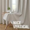 imageHVERSAILTEX 100 Blackout Curtains Linen Textured Chenille Curtains Thermal Insulated Curtain 84 Inches Long with White Flocking Coating Back 2 Panels Heathered IvoryNot SolidHeathered Stone