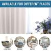 imageHVERSAILTEX 100 Blackout Curtains for Bedroom 84 Inches Long Grommet Linen Face Full Light Blocking Curtain Drapes for Living Room Thermal Linen Look Curtains 2 Panels Set 52quot W x 84quot L NavyIvory
