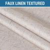 imageHVERSAILTEX 100 Blackout Curtains for Bedroom 84 Inches Long Grommet Linen Face Full Light Blocking Curtain Drapes for Living Room Thermal Linen Look Curtains 2 Panels Set 52quot W x 84quot L NavyNatural