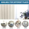imageHVERSAILTEX 100 Blackout Curtains for Bedroom 84 Inches Long Grommet Linen Face Full Light Blocking Curtain Drapes for Living Room Thermal Linen Look Curtains 2 Panels Set 52quot W x 84quot L NavyAntique White