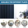 imageHVERSAILTEX 100 Blackout Curtains for Bedroom 84 Inches Long Grommet Linen Face Full Light Blocking Curtain Drapes for Living Room Thermal Linen Look Curtains 2 Panels Set 52quot W x 84quot L NavyNavy