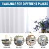 imageHVERSAILTEX 100 Blackout Curtains for Bedroom 84 Inches Long Grommet Linen Face Full Light Blocking Curtain Drapes for Living Room Thermal Linen Look Curtains 2 Panels Set 52quot W x 84quot L NavyBright White