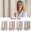 imageHVERSAILTEX 100 Blackout Curtains for Bedroom 84 Inches Long Grommet Linen Face Full Light Blocking Curtain Drapes for Living Room Thermal Linen Look Curtains 2 Panels Set 52quot W x 84quot L NavyNatural