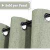 imageHVERSAILTEX 100 Blackout Curtains for Bedroom 84 Inches Long Grommet Linen Face Full Light Blocking Curtain Drapes for Living Room Thermal Linen Look Curtains 2 Panels Set 52quot W x 84quot L NavySage