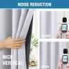 imageHVERSAILTEX 100 Blackout Curtains for Bedroom with Black Liner Full Room Darkening Curtains 96 Inch Long Thermal Insulated Back TabRod Pocket Window Drapes for Living Room 2 Panels Natural SandGreyish White