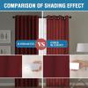 imageHVERSAILTEX 100 Blackout Curtains for Bedroom with Black Liner Full Room Darkening Curtains 96 Inch Long Thermal Insulated Back TabRod Pocket Window Drapes for Living Room 2 Panels Natural SandBurgundy