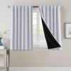 imageHVERSAILTEX 100 Blackout Curtains for Bedroom with Black Liner Full Room Darkening Curtains 96 Inch Long Thermal Insulated Back TabRod Pocket Window Drapes for Living Room 2 Panels Natural SandGreyish White