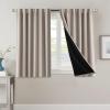 imageHVERSAILTEX 100 Blackout Curtains for Bedroom with Black Liner Full Room Darkening Curtains 96 Inch Long Thermal Insulated Back TabRod Pocket Window Drapes for Living Room 2 Panels Natural SandNatural Sand