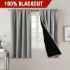 imageHVERSAILTEX 100 Blackout Curtains for Bedroom with Black Liner Full Room Darkening Curtains 96 Inch Long Thermal Insulated Back TabRod Pocket Window Drapes for Living Room 2 Panels Natural SandDove Grey