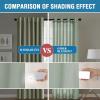 imageHVERSAILTEX 100 Blackout Curtains for Bedroom with Black Liner Full Room Darkening Curtains 96 Inch Long Thermal Insulated Back TabRod Pocket Window Drapes for Living Room 2 Panels Natural SandSage
