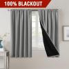imageHVERSAILTEX 100 Blackout Curtains for Bedroom with Black Liner Full Room Darkening Curtains 96 Inch Long Thermal Insulated Back TabRod Pocket Window Drapes for Living Room 2 Panels Natural SandDove Grey