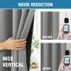 imageHVERSAILTEX 100 Blackout Curtains for Bedroom with Black Liner Full Room Darkening Curtains 96 Inch Long Thermal Insulated Back TabRod Pocket Window Drapes for Living Room 2 Panels Natural SandDove Grey