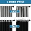 imageHVERSAILTEX 100 Blackout Curtains for Bedroom with Black Liner Full Room Darkening Curtains 96 Inch Long Thermal Insulated Back TabRod Pocket Window Drapes for Living Room 2 Panels Natural SandDove Grey