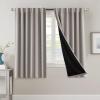 imageHVERSAILTEX 100 Blackout Curtains for Bedroom with Black Liner Full Room Darkening Curtains 96 Inch Long Thermal Insulated Back TabRod Pocket Window Drapes for Living Room 2 Panels Natural SandWarm Taupe