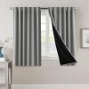 imageHVERSAILTEX 100 Blackout Curtains for Bedroom with Black Liner Full Room Darkening Curtains 96 Inch Long Thermal Insulated Back TabRod Pocket Window Drapes for Living Room 2 Panels Natural SandDove Grey