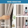 imageHVERSAILTEX 100 Blackout Curtains for Bedroom with Black Liner Full Room Darkening Curtains 96 Inch Long Thermal Insulated Back TabRod Pocket Window Drapes for Living Room 2 Panels Natural SandNatural Sand