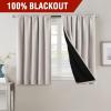 imageHVERSAILTEX 100 Blackout Curtains for Bedroom with Black Liner Full Room Darkening Curtains 96 Inch Long Thermal Insulated Back TabRod Pocket Window Drapes for Living Room 2 Panels Natural SandPumice Stone