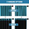 imageHVERSAILTEX 100 Blackout Curtains for Bedroom with Black Liner Full Room Darkening Curtains 96 Inch Long Thermal Insulated Back TabRod Pocket Window Drapes for Living Room 2 Panels Natural SandTurquoise Blue