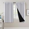 imageHVERSAILTEX 100 Blackout Curtains for Bedroom with Black Liner Full Room Darkening Curtains 96 Inch Long Thermal Insulated Back TabRod Pocket Window Drapes for Living Room 2 Panels Natural SandGreyish White