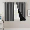 imageHVERSAILTEX 100 Blackout Curtains for Bedroom with Black Liner Full Room Darkening Curtains 96 Inch Long Thermal Insulated Back TabRod Pocket Window Drapes for Living Room 2 Panels Natural SandGrey