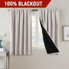 imageHVERSAILTEX 100 Blackout Curtains for Bedroom with Black Liner Full Room Darkening Curtains 96 Inch Long Thermal Insulated Back TabRod Pocket Window Drapes for Living Room 2 Panels Natural SandPumice Stone