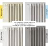 imageHVERSAILTEX 100 Blackout Curtains for Bedroom with Black Liner Full Room Darkening Curtains 96 Inch Long Thermal Insulated Back TabRod Pocket Window Drapes for Living Room 2 Panels Natural SandPumice Stone