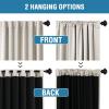 imageHVERSAILTEX 100 Blackout Curtains for Bedroom with Black Liner Full Room Darkening Curtains 96 Inch Long Thermal Insulated Back TabRod Pocket Window Drapes for Living Room 2 Panels Natural SandPumice Stone