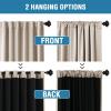 imageHVERSAILTEX 100 Blackout Curtains for Bedroom with Black Liner Full Room Darkening Curtains 96 Inch Long Thermal Insulated Back TabRod Pocket Window Drapes for Living Room 2 Panels Natural SandNatural Sand