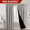 imageHVERSAILTEX 100 Blackout Curtains for Bedroom with Black Liner Full Room Darkening Curtains 96 Inch Long Thermal Insulated Back TabRod Pocket Window Drapes for Living Room 2 Panels Natural SandWarm Taupe