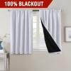 imageHVERSAILTEX 100 Blackout Curtains for Bedroom with Black Liner Full Room Darkening Curtains 96 Inch Long Thermal Insulated Back TabRod Pocket Window Drapes for Living Room 2 Panels Natural SandGreyish White