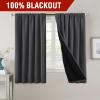 imageHVERSAILTEX 100 Blackout Curtains for Bedroom with Black Liner Full Room Darkening Curtains 96 Inch Long Thermal Insulated Back TabRod Pocket Window Drapes for Living Room 2 Panels Natural SandCharcoal Grey