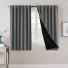 imageHVERSAILTEX 100 Blackout Curtains for Bedroom with Black Liner Full Room Darkening Curtains 96 Inch Long Thermal Insulated Back TabRod Pocket Window Drapes for Living Room 2 Panels Natural SandGrey